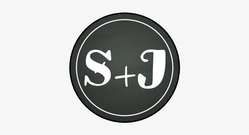 Ol6000 - 1 - 2" Circle - Chalkboard Envelope Seal - Monogram, transparent png download
