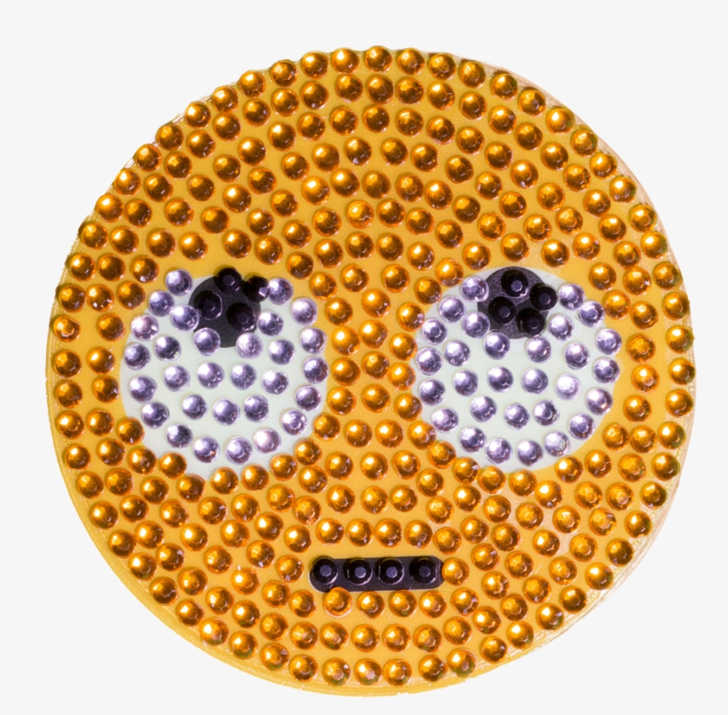 Rhinestone Eyes Up Emoji 2in Stickerbeans - Heath Ceramic Clock, transparent png download