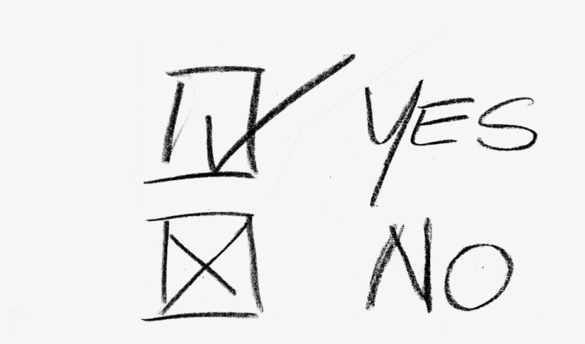 Yes No - Design Yes No Question, transparent png download