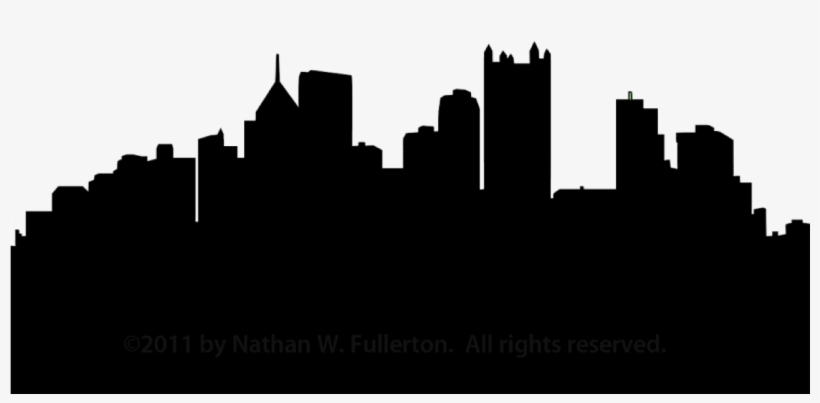 Pittsburgh Skyline Silhouette Dpi Free Images - Pittsburgh Clip Art, transparent png download