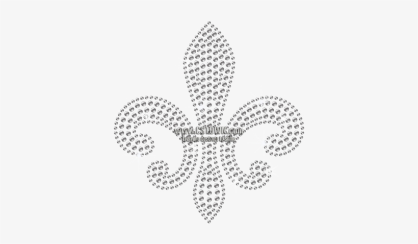 Simple Crystal Rhinestone Fleur De Lis Hot-fix Motif - Hotfix, transparent png download