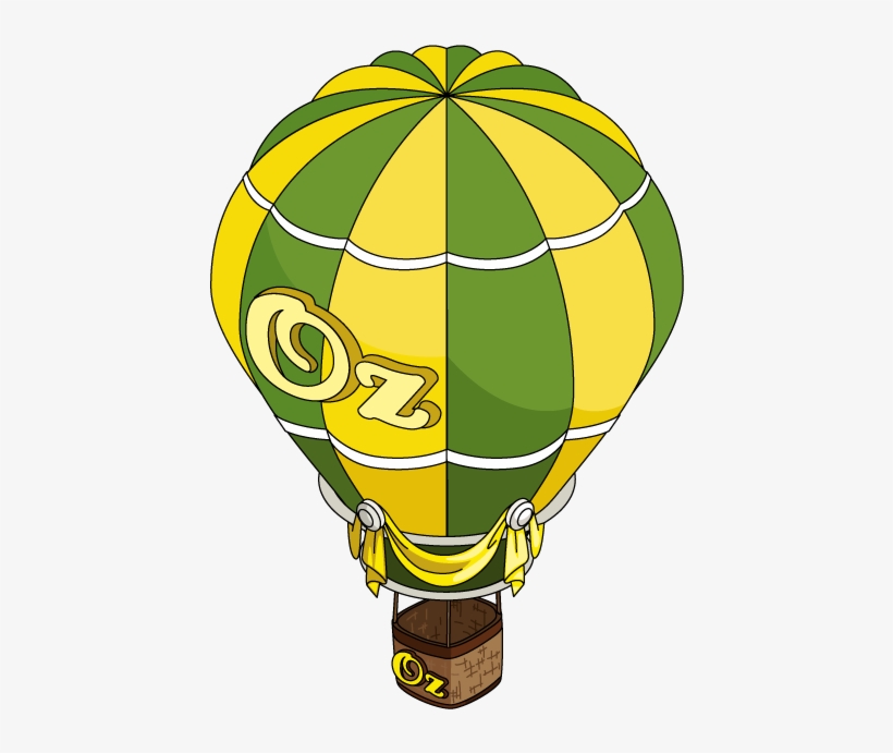 Fg Decoration Wiz Hot Air Balloon - Parachute, transparent png download
