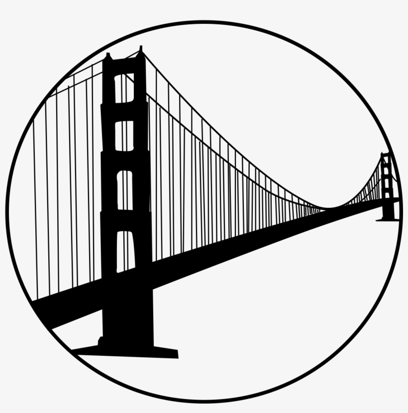 Banner Library Library California Sketch Free Image - Golden Gate Bridge Png, transparent png download