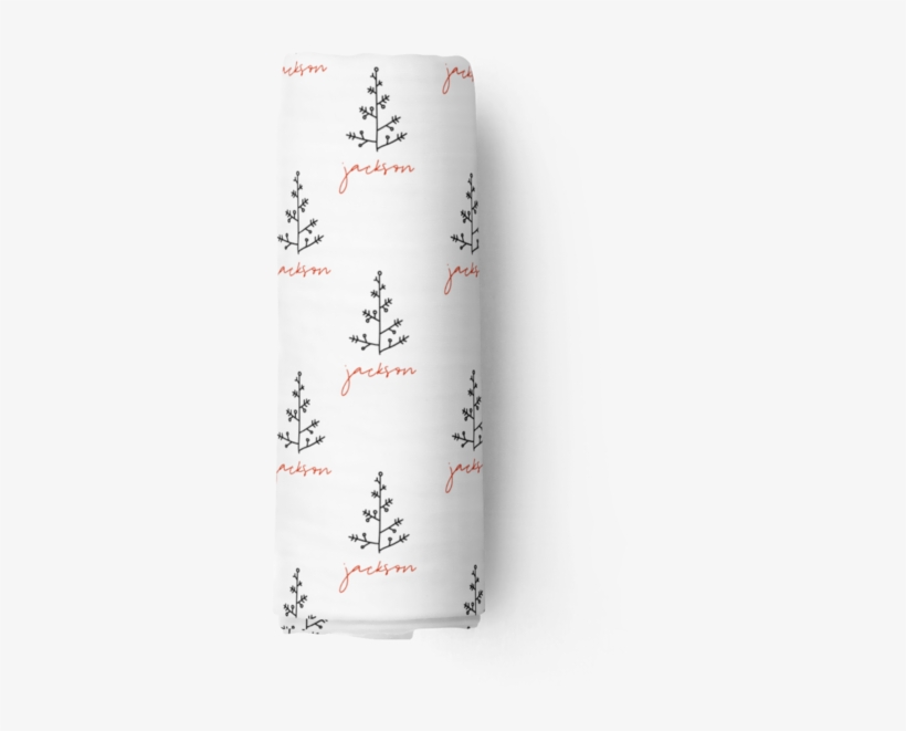 Jackson's Holiday Trees Personalized Baby Name Swaddle - Swaddling, transparent png download