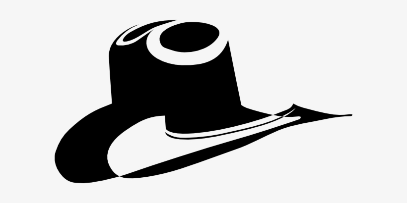 Cowboy Hat Clip Art At Clker - Black Cowboy Hat Clip Art, transparent png download