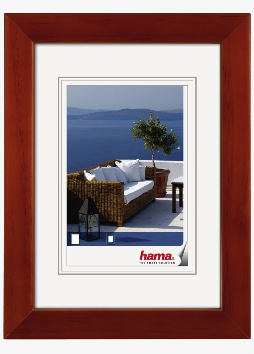 "cornwall" Wooden Frame, Burgundy, 13 X 18 Cm - Hama Holzrahmen Cornwall, Weiß, 24 X 30 Cm (00100868), transparent png download