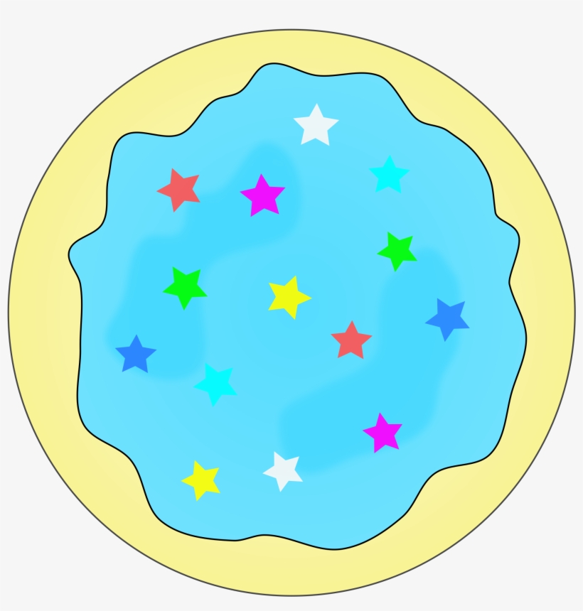 This Free Icons Png Design Of Blue Sugar Cookie, transparent png download