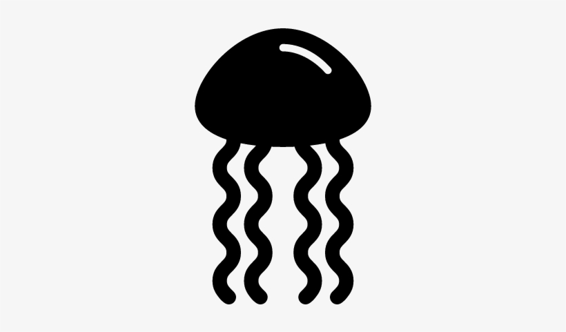 Sea Jellyfish Vector - Medusa De Mar Vector, transparent png download
