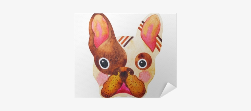 French Bulldog Sugar Skull, Frenchie Cute Dog Day Of - Illustration, transparent png download