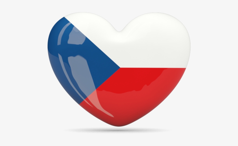 Czech Republic Flag Heart, transparent png download