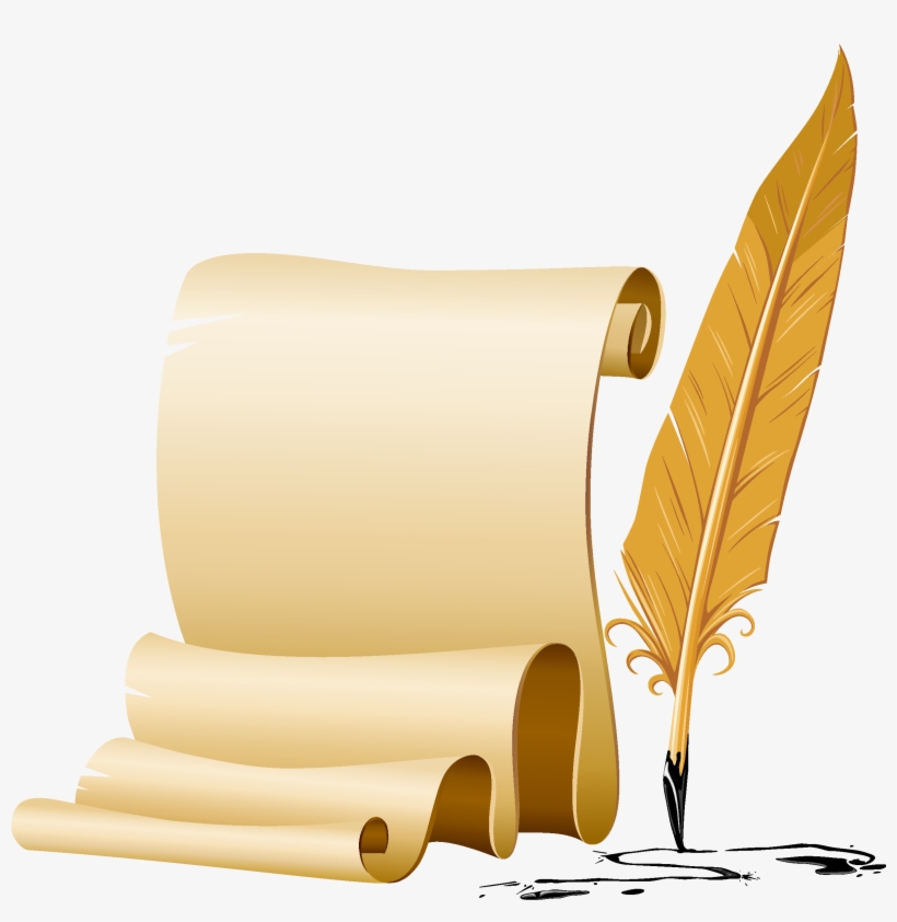 Feather Pen And Paper Transparent Png 2519x2496 Free Download