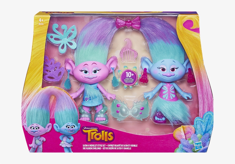 Trolls Fashion Pack, , Large - Dreamworks Trolls Satin And Chenille's Style Playset, transparent png download
