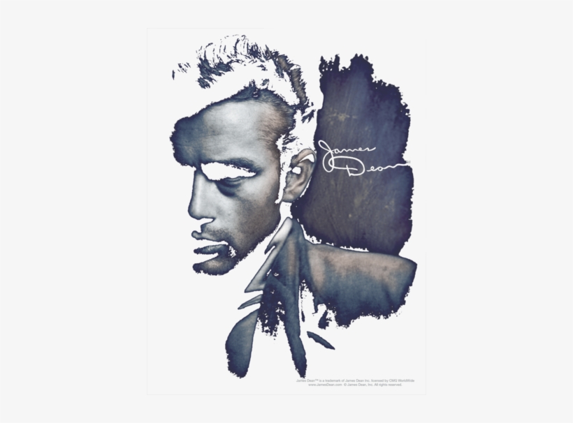 James Dean In Shadow Men's Regular Fit T-shirt - James Dean T Shirt, transparent png download
