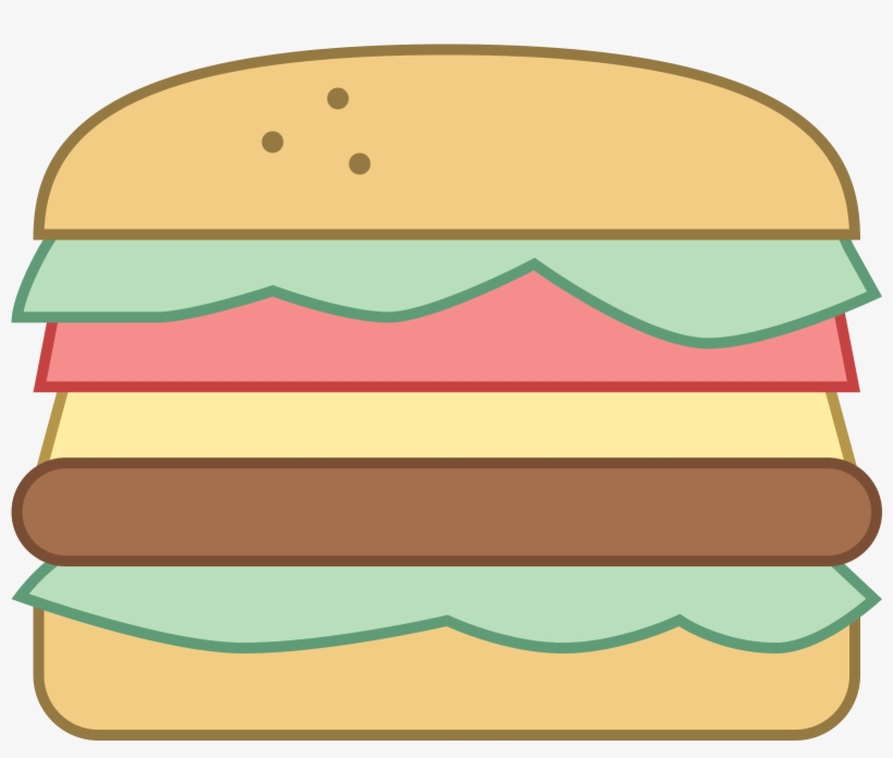 This Icon Resembles A Hamburger - Hamburger Button, transparent png download