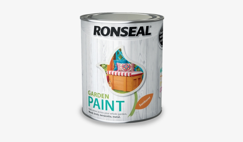 Garden Paint Sunburst - Ronseal Garden Paint Slate, transparent png download