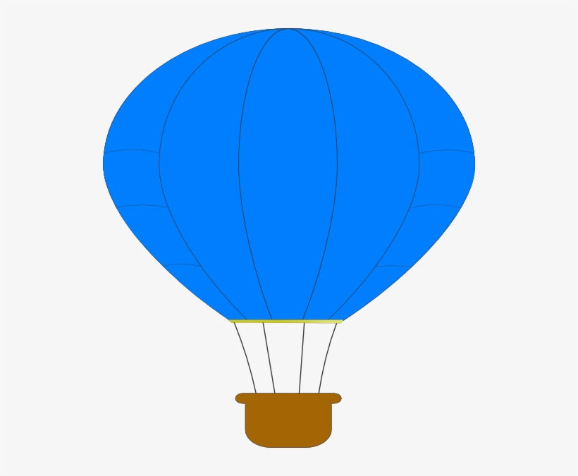 How To Set Use Blue Hot Air Balloon Svg Vector, transparent png download