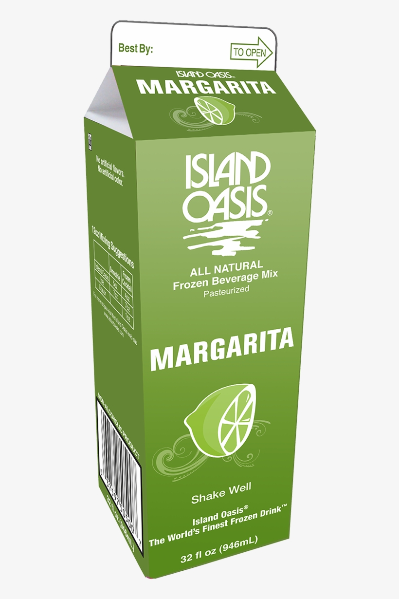 20040 Io Margarita 32 Oz Carton 20040 Io Margarita - Island Oasis Mix, transparent png download