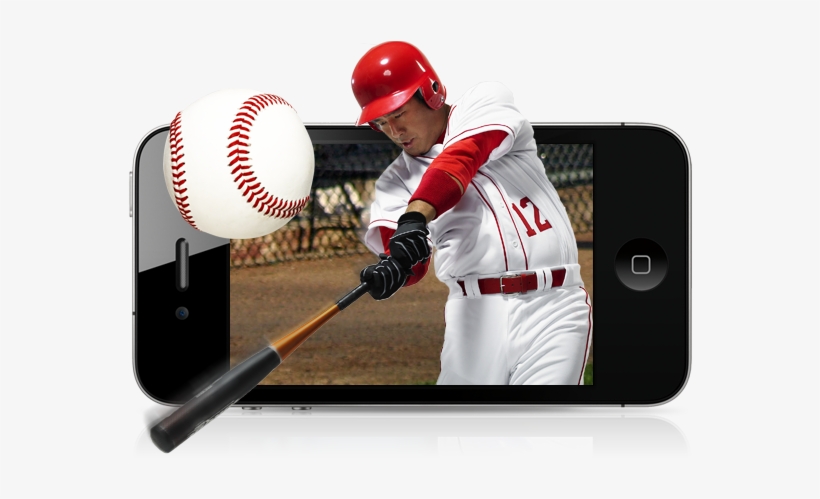 Dish Mlb Extra Innings Batter Swinging Out Of Mobile - Baseball, transparent png download
