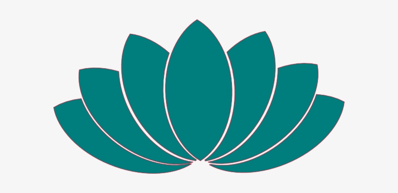 Turquoise Clipart Lotus Flower - Lotus Petals Clip Art, transparent png download