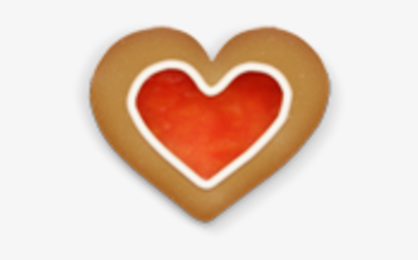 Clip Black And White Download Cookie Icon Free Images - Christmas Cookie Heart Png, transparent png download