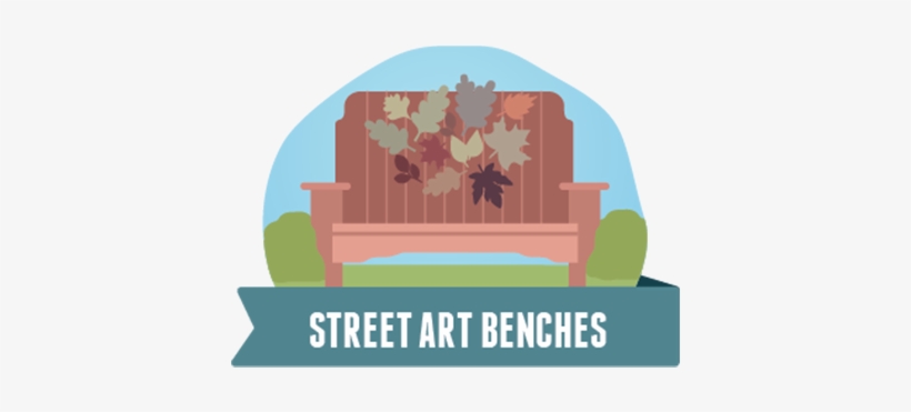 Street Art Benches Relax, Stay Awhile - Bench, transparent png download