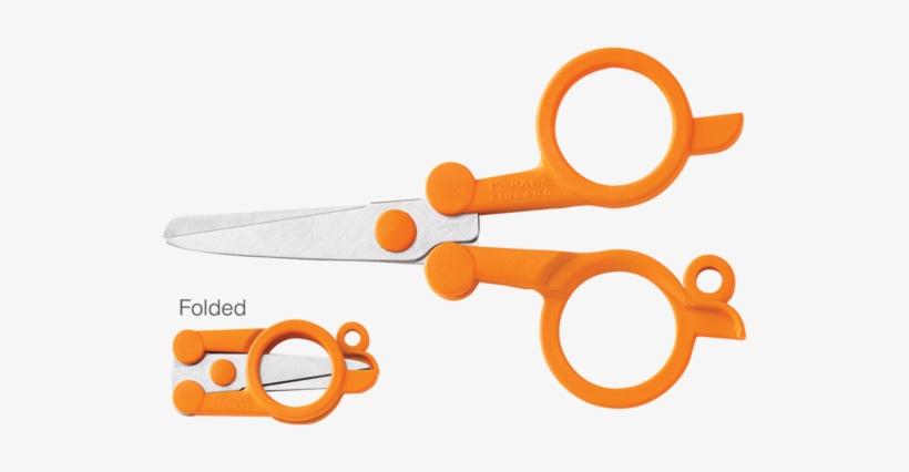 Fiskars 4" Folding Scissors - Fiskars Folding Scissors, transparent png download