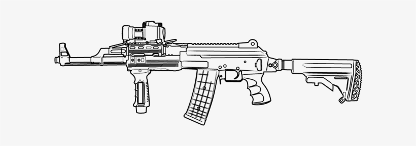 Ak47 Assault Rifle - Assault Rifle, transparent png download