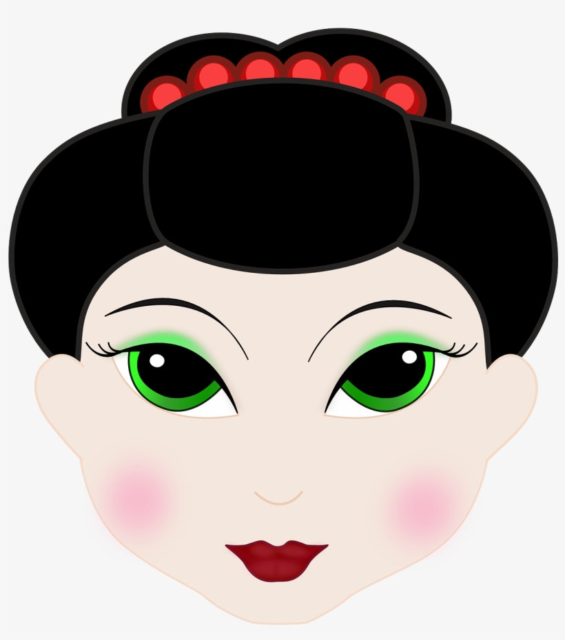 How To Set Use Geisha Girl Anime Svg Vector, transparent png download