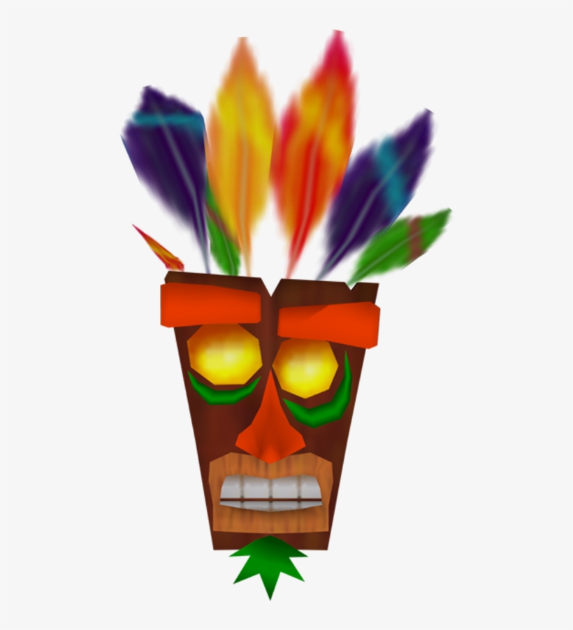 Download Zip Archive - Crash Bandicoot The Wrath Of Cortex Aku Aku, transparent png download