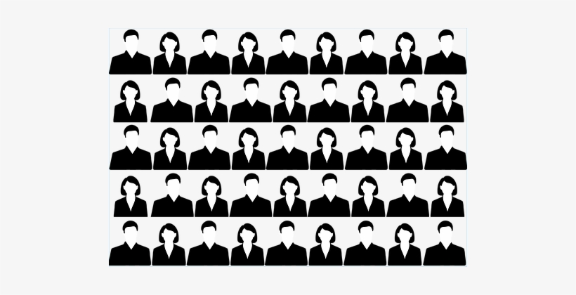Crowd, Human, Silhouettes, Personal - Human, transparent png download