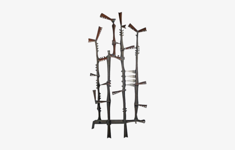 Gene Montez Flores Brutalist Wall Mount Sculpture - Sculpture, transparent png download
