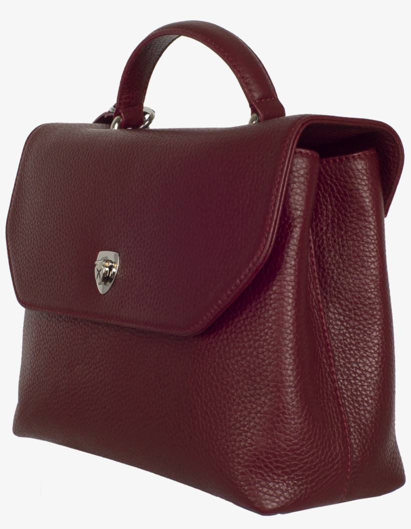 Handbag Shoulderbag Leather Bordeaux - Handbag, transparent png download