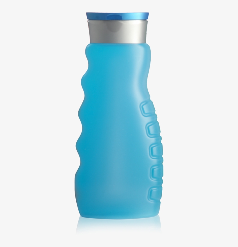 Light Blue Showergel Bottle With Grey Cap - Shower Gel Bottle Design, transparent png download