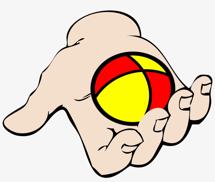 Juggling Ball Big Image Png - Ball In Hand Clipart, transparent png download