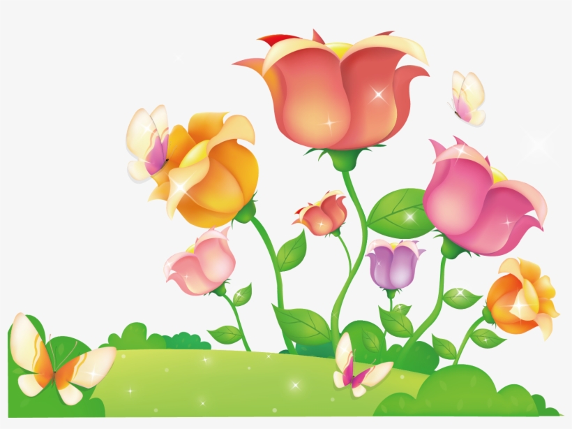 Flower Euclidean Vector Beach Rose Illustration - Rose Flower, transparent png download