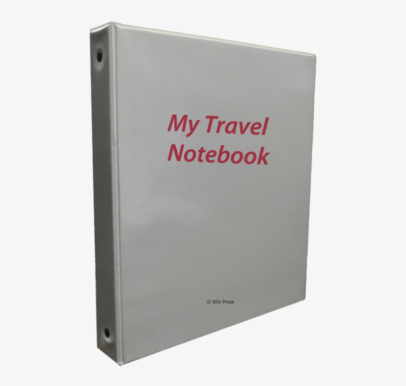 Image Of White Notebook With The Words My Travel Notebook - Notebook, transparent png download