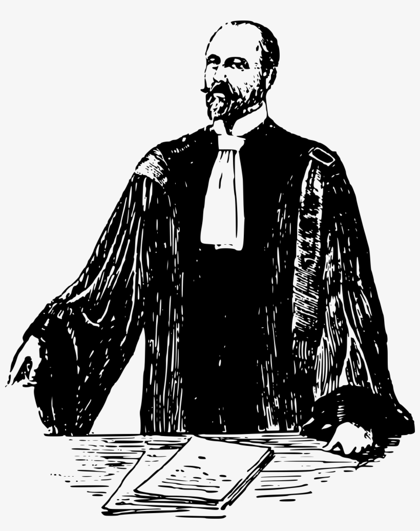 Big Image - Lawyer Images Black And White, transparent png download