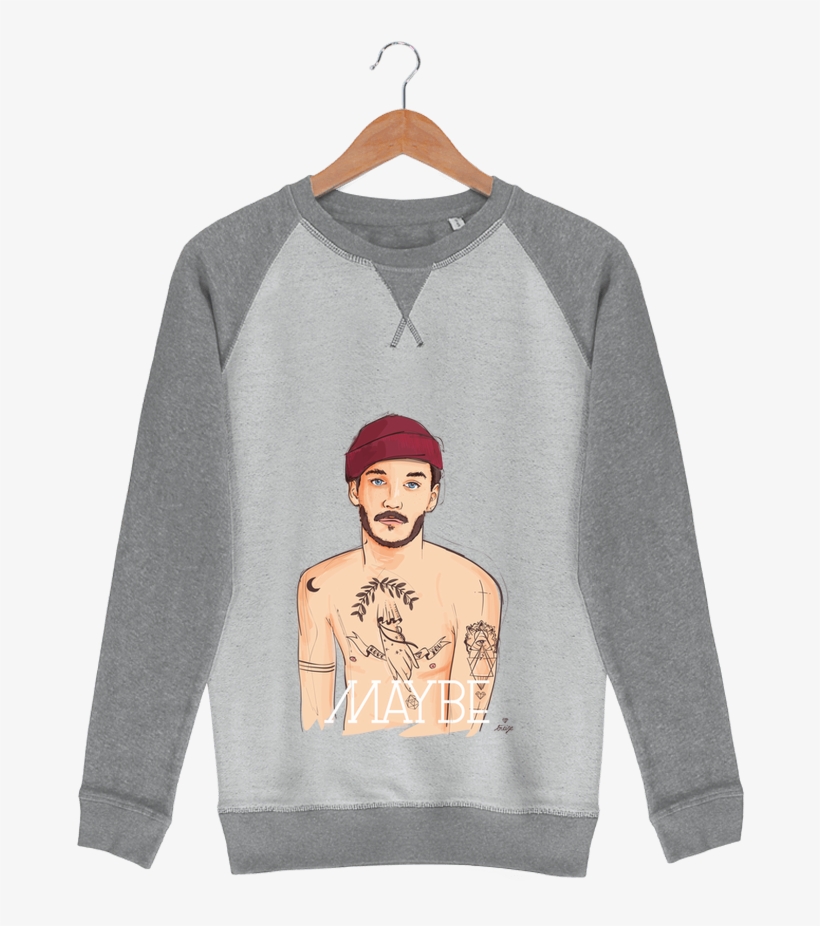 Sweat French Terry Maybe By 13octobre - Sweatshirt, transparent png download