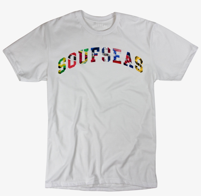 Image Of White West Indian Flag Tee - White Shirt Transparent, transparent png download
