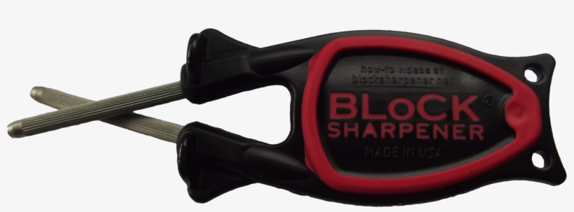 Kitchen Knife Sharpener - Block Sharpener (black On Black Anti-slip Grip) Blkyell, transparent png download