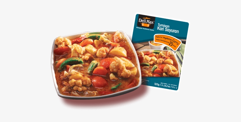 5 Delimas Paste For Vegetarian Curry Photo - Curry, transparent png download