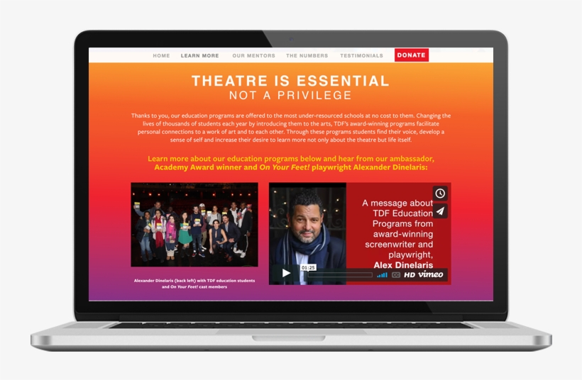 Tdf Edu Thanks Laptop - Laptop, transparent png download