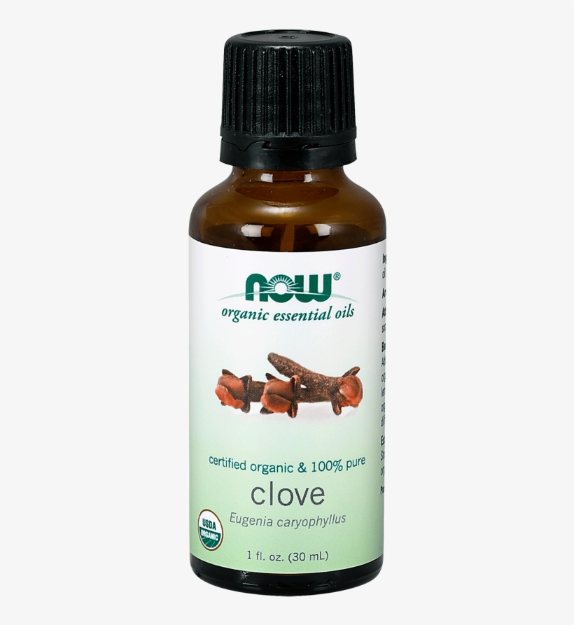 Clove Oil, Organic - Now Foods - Organic Essential Oil Clove - 1 Fl. Oz., transparent png download