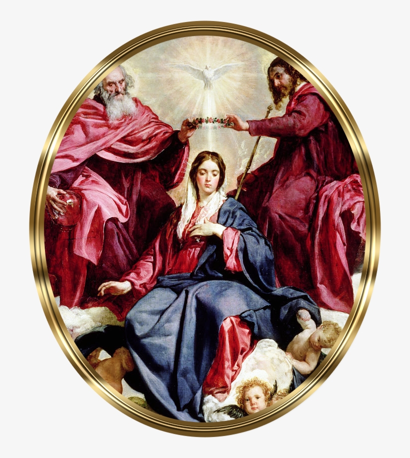 5th Glorious Mystery - Coronation Of The Virgin Painting By Diego Velazquez, transparent png download