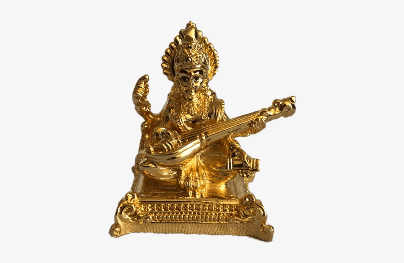 Lord Saraswati - Bronze Sculpture, transparent png download