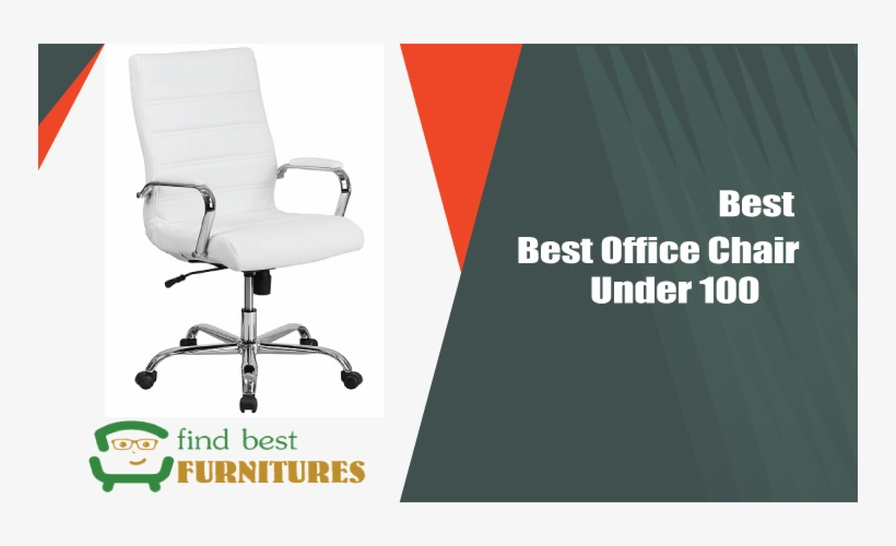Best Office Chair Under - Flash Furniture Mid-back White Leather Executive Swivel, transparent png download