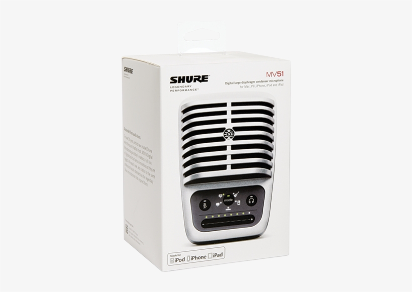 Resources - Shure Motiv Mv51 Microphone, transparent png download