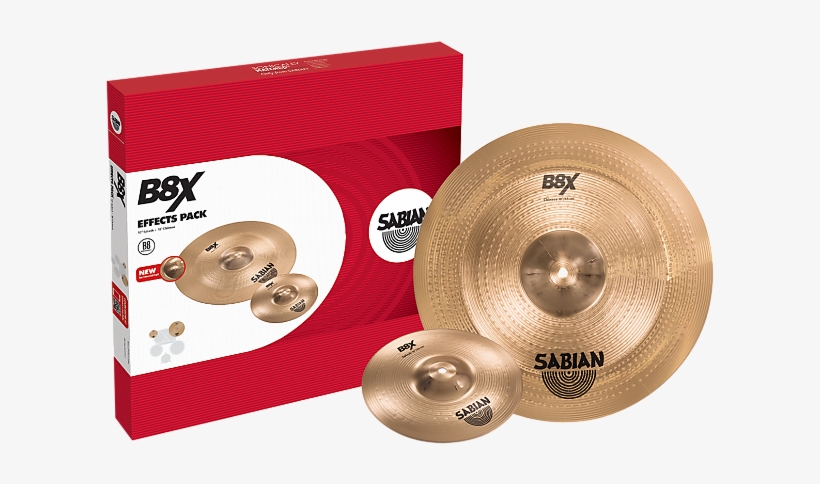 Sabian B8x 10/18" Effects Pack Cymbal Pack - Sabian 45005x-kit01 B8x Effects Pack With Chromacast, transparent png download