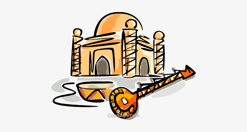 Mosque With Sitar Royalty Free Vector Clip Art Illustration, transparent png download