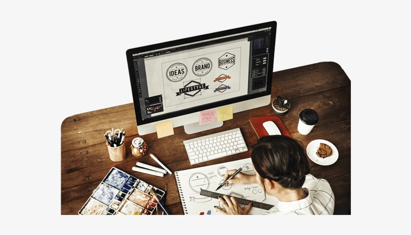 Designing - Stock Photo Graphic Designer, transparent png download